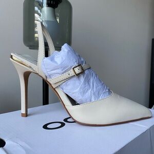 NWT Aldo Jeriebaen Heel in Cream Sz 7